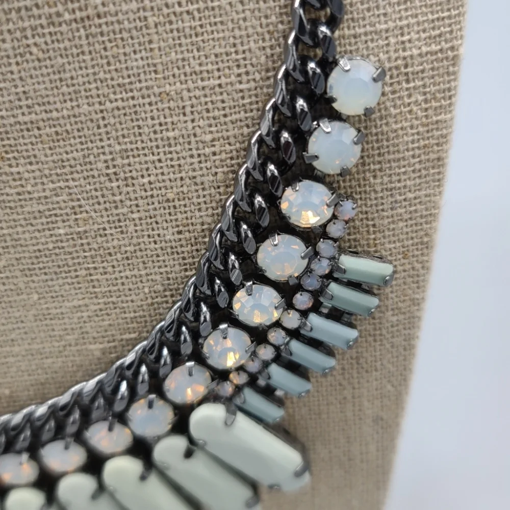 Spring Street Green Stone Adjustable Necklace